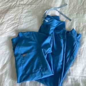 Figs scrub set - capri blue xs